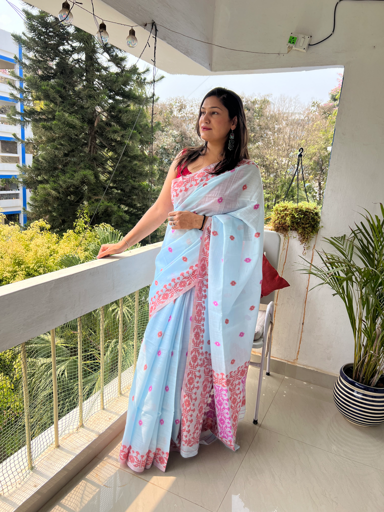 Handloom cotton saree